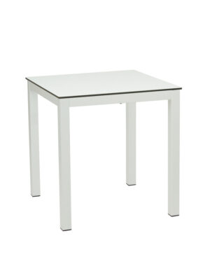 Mesa Glad A 75 Aluminio Color Blanco Texturado Tablero Compacto Blanco
