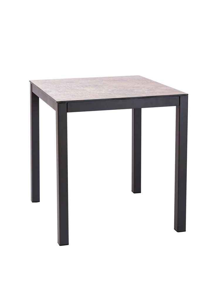 Mesa Glad A 75 Aluminio Color Grafito Tablero Compacto Piedra Glaciar