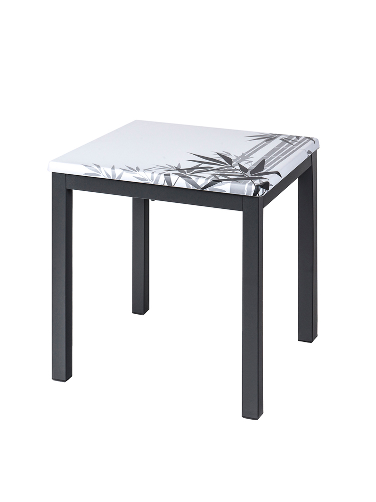 Mesa Glad A 75 Aluminio Color Grafito Tablero Top Caribe