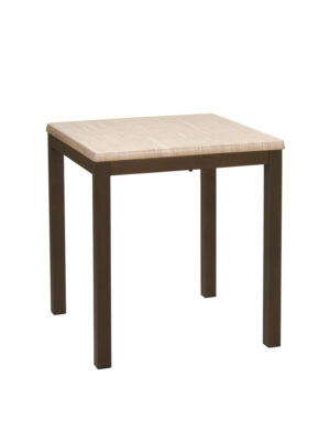 Mesa Glad A 75 Aluminio Color Oxido Marrón Tablero Top Sahara