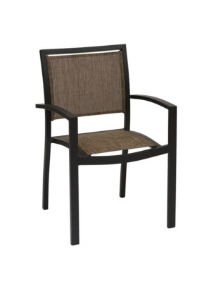 Sillón Glad Grafito Textilene Cobre